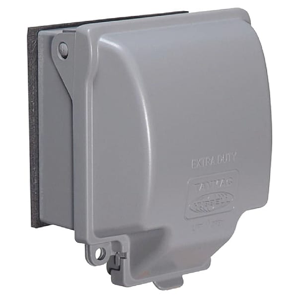Taymac Weatherproof Cover, Double Gang Box Type, 2 Gangs, Aluminum - MX6200