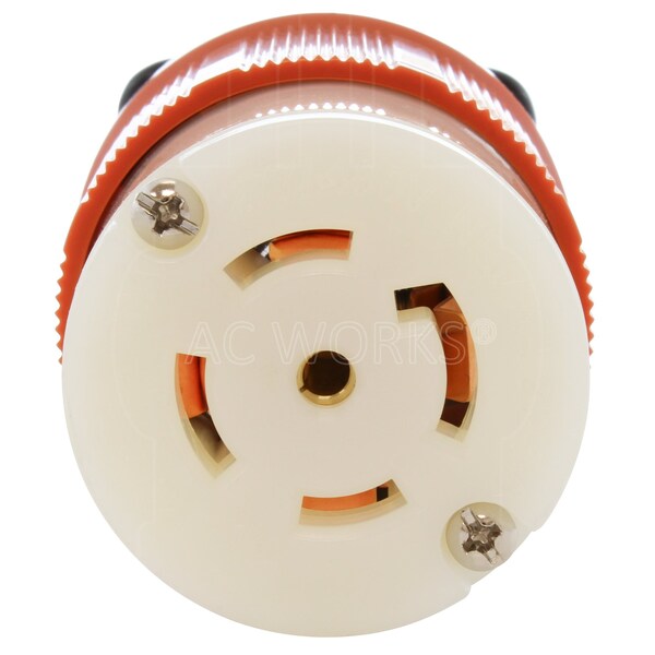 Ac Works NEMA L22-30R 30A 3-Phase Y 277/480V 5-Prong Locking Female Connector with UL, C-UL Approval - ASL2230R