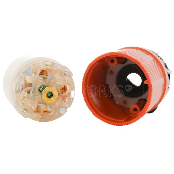 Ac Works NEMA L22-30R 30A 3-Phase Y 277/480V 5-Prong Locking Female Connector with UL, C-UL Approval - ASL2230R