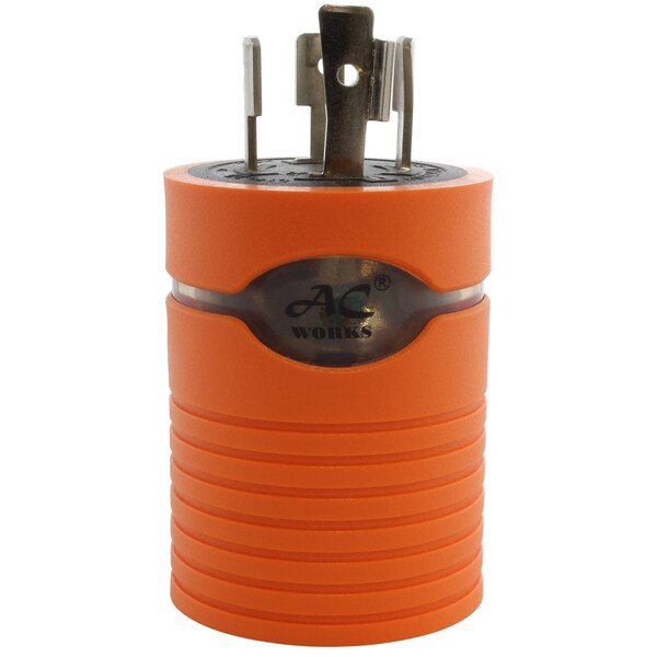 Ac Works L14-20P 20A 125/250V 4-Prong Plug to L5-20R 3-Prong 20A 125V Connector - ADL1420L520