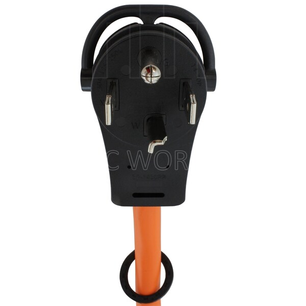 Ac Works 1.5FT 30A 14-30 Piggy-Back Plug with 10-30R Connector Adapter Cord - PB14301030