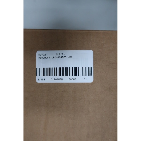 Interruptor de presión Ashcroft 200PSI 125/250/480V-AC - LPDN4GGB25 XC4