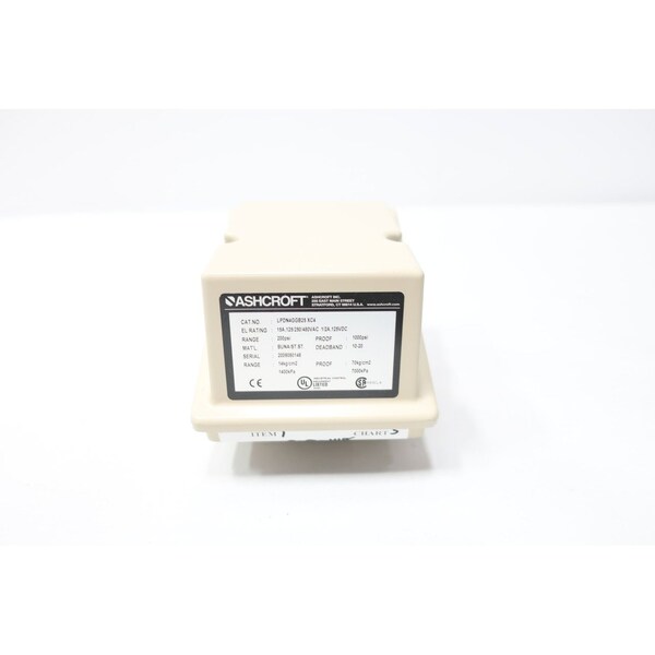 Interruptor de presión Ashcroft 200PSI 125/250/480V-AC - LPDN4GGB25 XC4