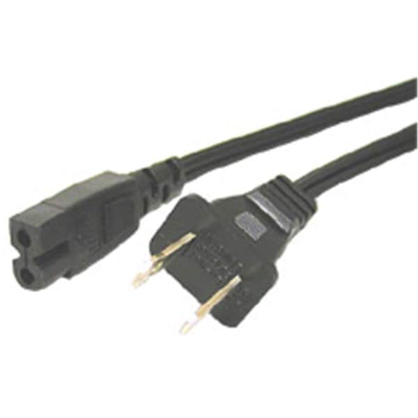 Fasttrack 6ft POLARIZED 2-SLOT POWER CORD IEC320 C7 to NEMA 1-15P - FA11306