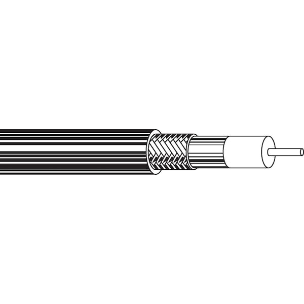 Belden RG11 14 SOL CCS FPE DUOBOND+60, AL BRD SHD PVC JKT NEC CATV CM, 1000FT - B1523A