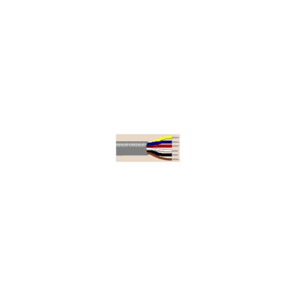 Belden Multi-Conductor Cable, 18 AWG, 8 C, Chrome, PVC, Stranded, 150V AC - 8448 0601000