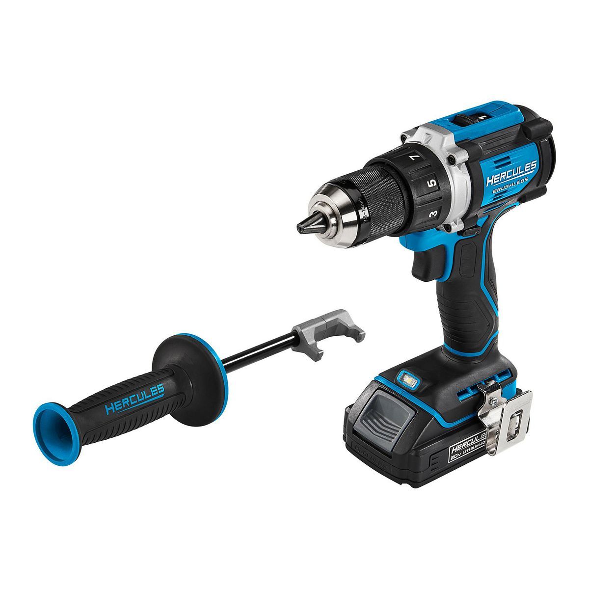 Kit inalámbrico Hercules 20V Brushless de 1/2 pulgadas con taladro