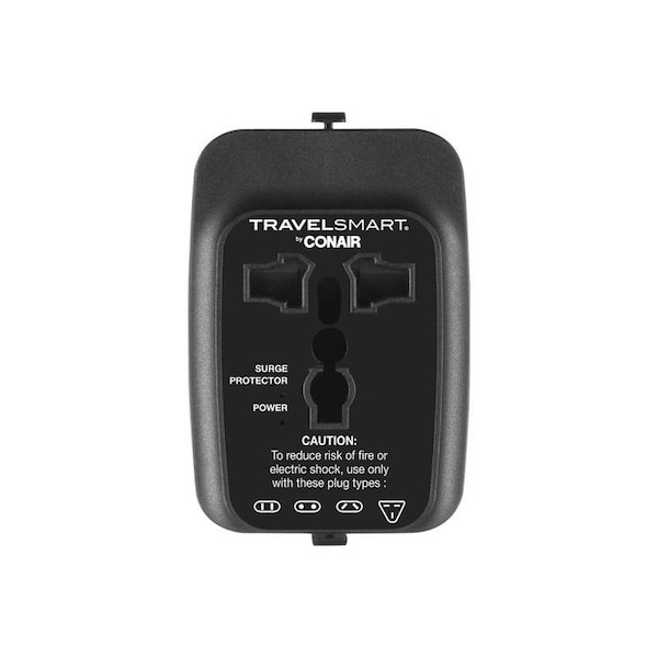 Travel Smart By Conair Type A/B For Continental Europe Adapter Plug w/USB Port - TS6T