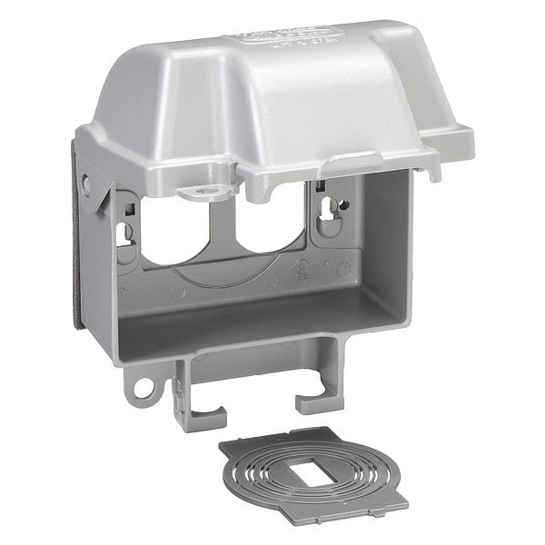 Taymac Weatherproof Cover, Single Gang Box Type, 1 Gang, Aluminum, In-Use Cover - MX3300