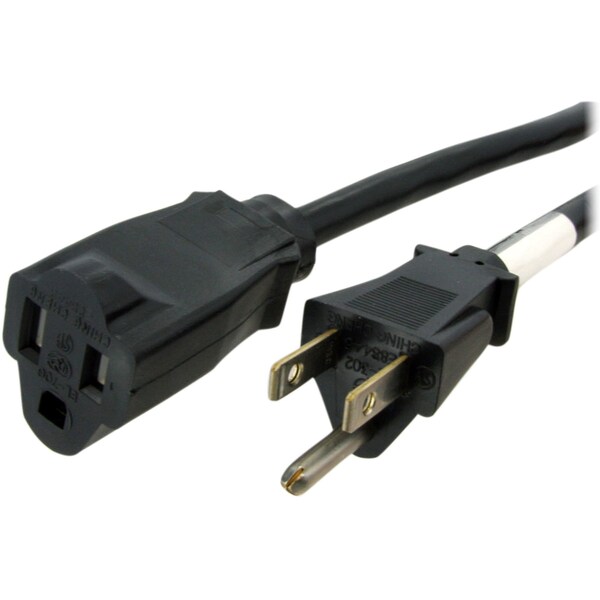 Startech.Com 10ft Power Cord Extension - NEMA 5-15R to NEMA 5-15P - PAC10110