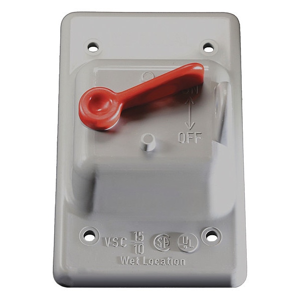 Cantex 1 -Gang Vertical Weatherproof Cover, 3" W, 1-1/4" H - 5133330