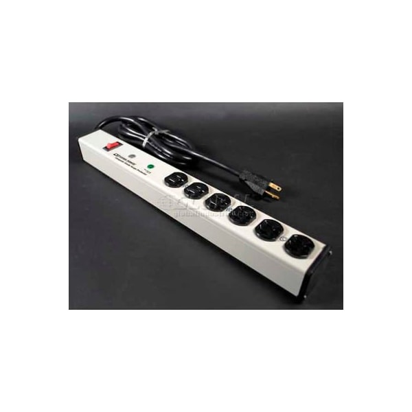 Wiremold Wiremold Surge Protected Power Strip W/Lighted Switch, 6 Outlets, 20A, 3kA, 15' Cord - M620BZLS-15*