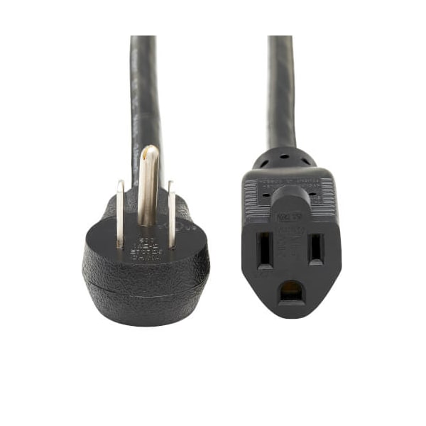 Tripp Lite SJT Extension Cord, 5-15R, Black, 5-15P, 3 ft - P024-003-15D