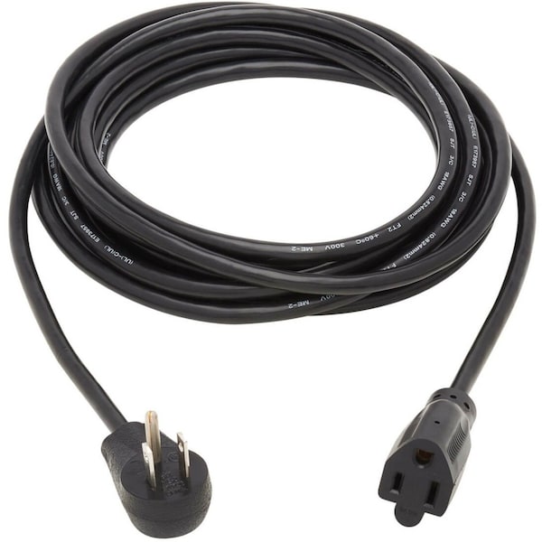 Tripp Lite SJT Extension Cord, 5-15R, Black, 5-15P, 15 ft - P022-015-15D