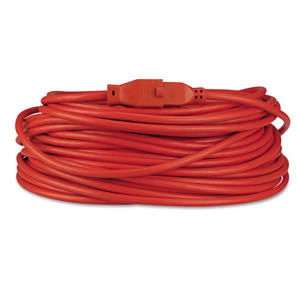 Innovera Extension Cord, Indoor/Outdoor, 1 Outlets, Orange, 100 ft - IVR72200