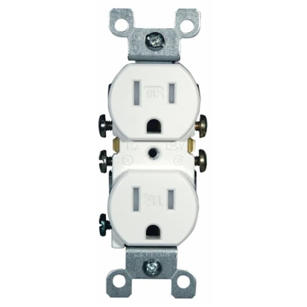 Ezgeneration White 5-15R NEMA15 Amp Tamper Resistant Residential Du - EZ649292