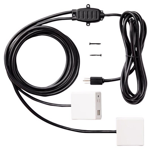 Charg 10 ft. L 2 outlets Power Hub w/USB ports White - BE03806A1065S