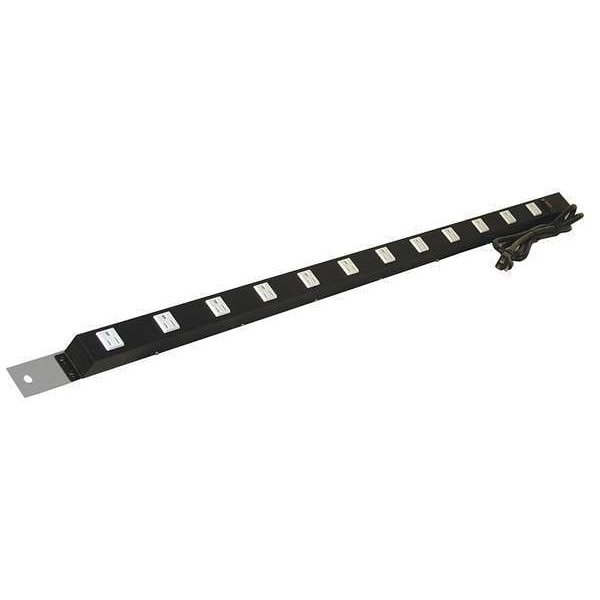 Pro-Line Power Strip, 72W x 1-1/2D x 1-1/2H, Gray - ES48/ESMR72-A31