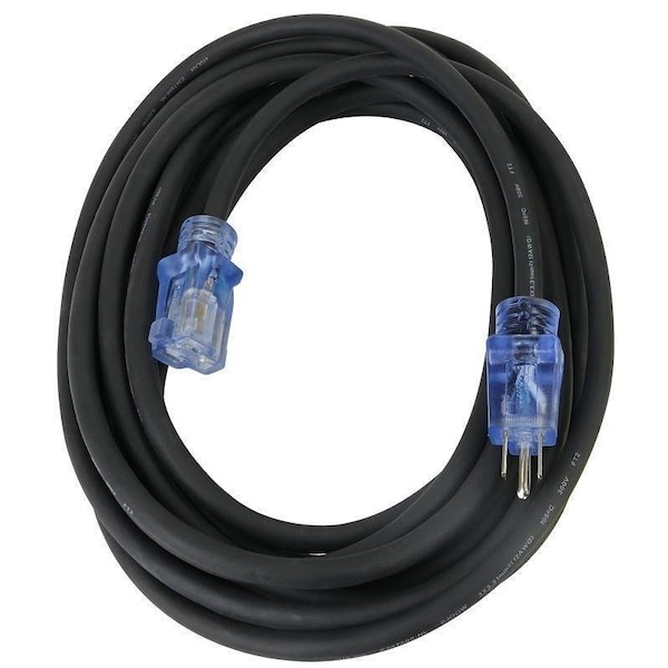 Powerzone Extension Cord, 12 AWG, Outdoor, 12/3, Rubber, 25 ft - OREC732825