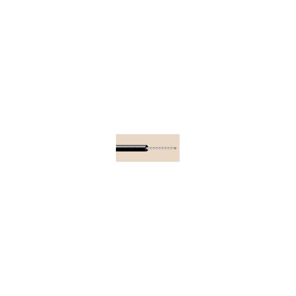 Belden Multi-Conductor Cable, 14 AWG, 1 C, Black, No Jacket, 600V - 9438 0101000