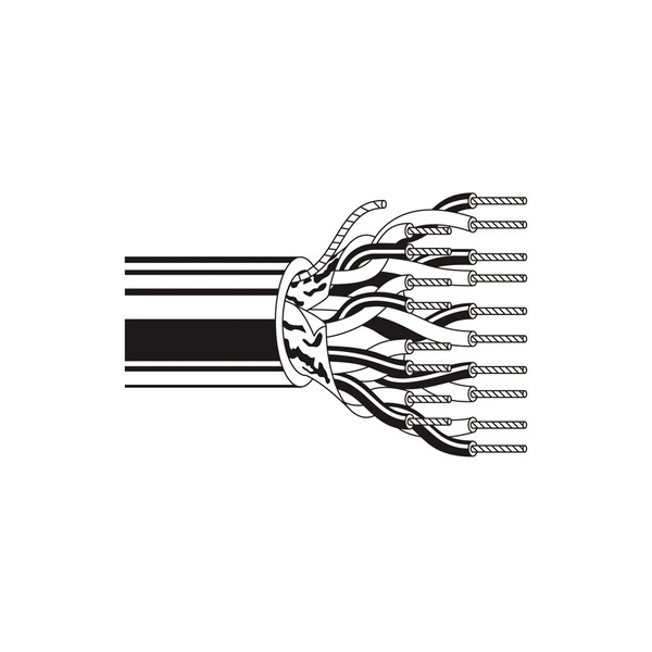 Belden Multi-conductor Cable, 24 AWG, 2 C, Chrome, PVC, Stranded, 300V AC, Indoor - 9501 0605000