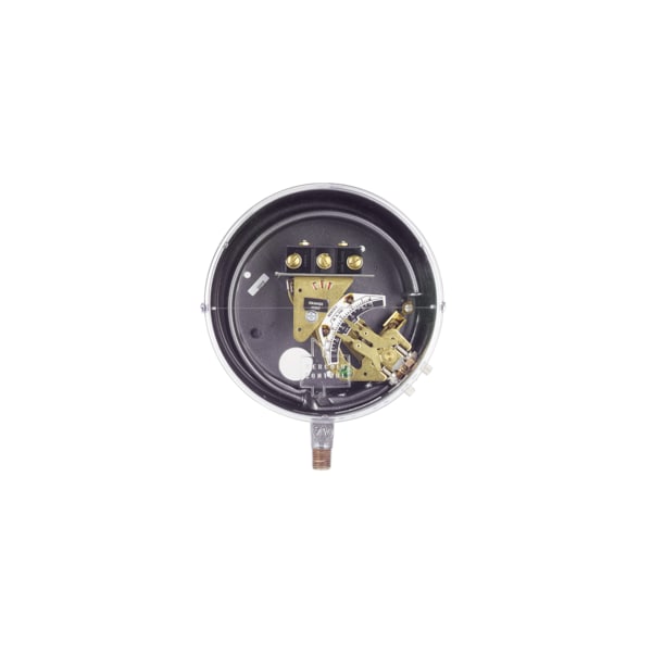 Interruptor de presión Dwyer Instruments, tubo Bourdon de latón, rango de 1/8-15 psig, banda muerta fija de 1.5 psig - DS-7231-153-1
