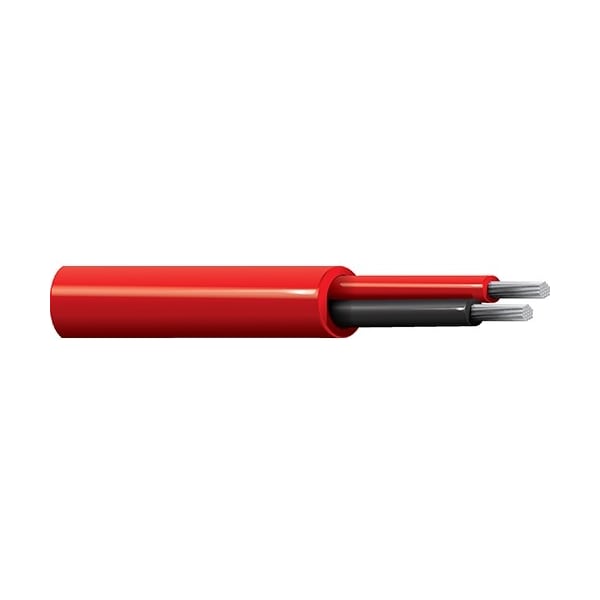 Belden Multi-Conductor Cable, 18 AWG, 2 C, Red, FEP, Stranded, 300V AC, Indoor - 89740 0021000