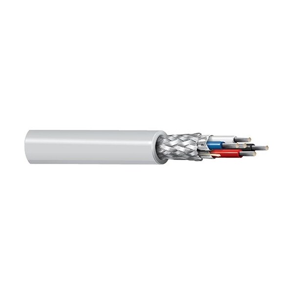 Belden Multi-Conductor Cable, 18 AWG, 4 C, Gray, PVC, 300V - 7895A T5U1000