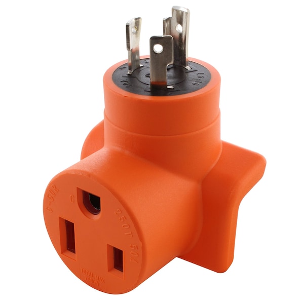 Ac Works L6-30P 30A 250V Locking Plug to 6-50 Welder Connector - WDL630650