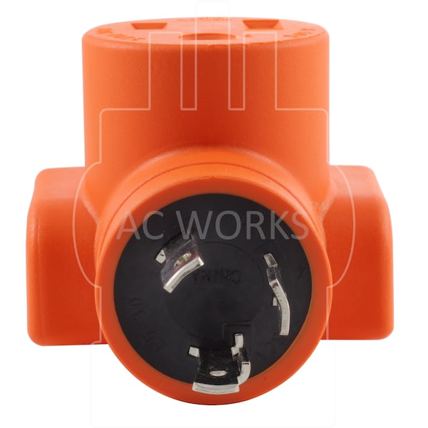 Ac Works L6-30P 30A 250V Locking Plug to 6-50 Welder Connector - WDL630650