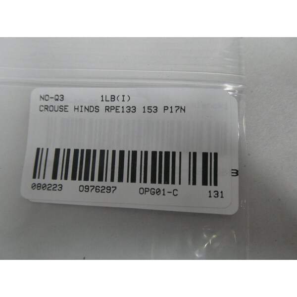 Crouse Hinds ARK-TROL 30A AMP 250V-AC PLUG - RPE133 153 P17N