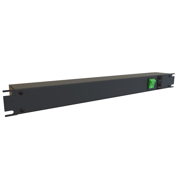 Hammond 19 in. IEC PBAR, 8 REC RR, Double PL - 1583H8E1BKDP