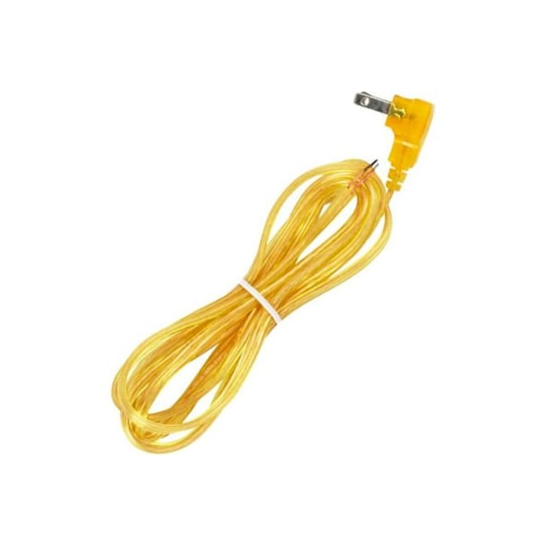 Satco Satco 90-2320 8 Ft. Flat Plug Cord Set 18/2 SPT-2-105-#176;C, Clear Gold - 90/2320