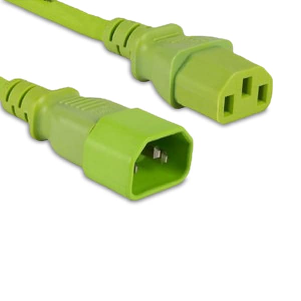 Enet C13 To C14 6Ft Green Pwr Extension Cord - C13C14-GN-6F-ENC
