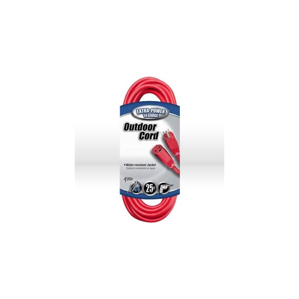 Southwire SJTW Extension Cord, 14 AWG, Outdoor, 14/3, 25 ft - 02407-8804