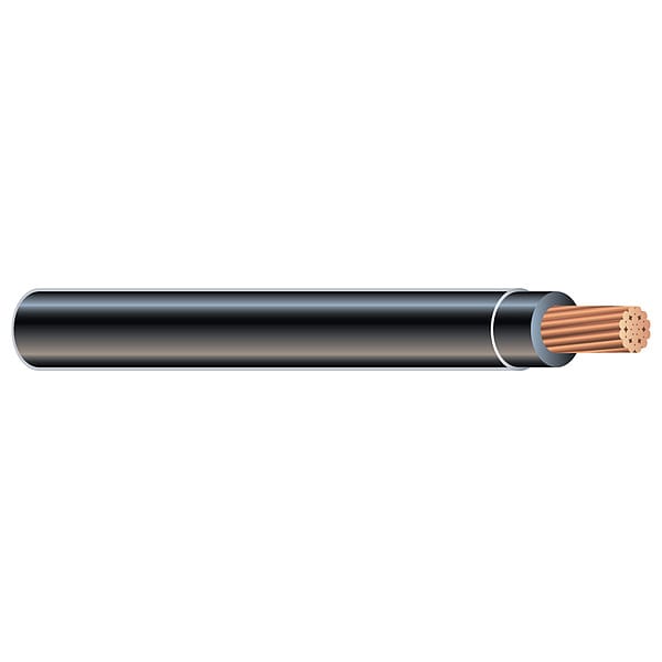 Southwire THHN, Building Wire, Copper, 10 AWG, 1C, Black, Stranded, 1250 ft - 58022105