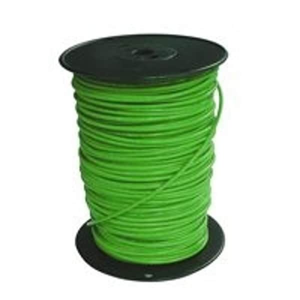 Southwire THHN, Building Wire, Copper, 10 AWG, 1C, Green, Solid, 500 ft - 10GRN-SOLX500