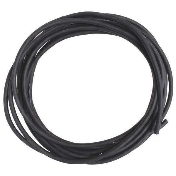 Zoro Select Portable Cord, SJOOW, 18 AWG, 3 C, Black, Rubber, Stranded, 300V, Indoor/Outdoor - E3614