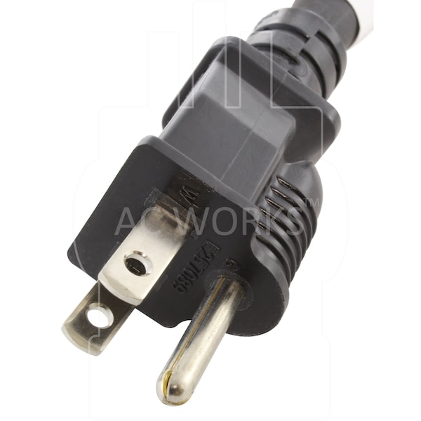 Ac Works 1Ft 15A to 20A Plug Adapter Cord NEMA 5-15P to 5-15/20R 20A T-Blade - S515520-012