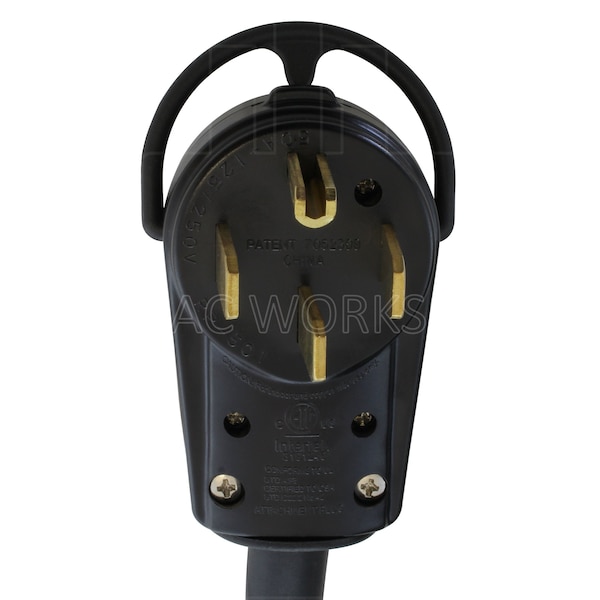 Ac Works 25ft 14-50P 50A Plug to L14-30R 4-Prong 30A Generator Locking Connector - S1450L1430-025