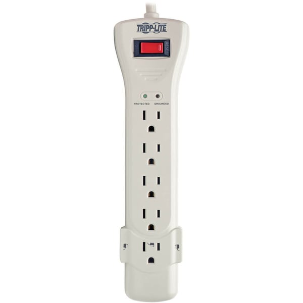 Tripp Lite Surge, 7 Outlet, 7ft cord, 2160J, White - SUPER-7