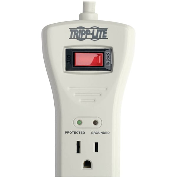 Tripp Lite Surge, 7 Outlet, 7ft cord, 2160J, White - SUPER-7