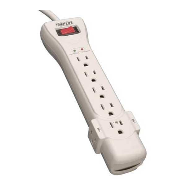 Tripp Lite Surge, 7 Outlet, 7ft cord, 2160J, White - SUPER-7