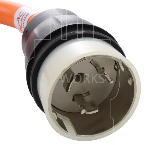 Ac Works 1.5FT SS2-50P/ CS6365 50A 125/250V Locking Plug NEMA 6-50R 50A 250V Adapter - WDSS2650-018