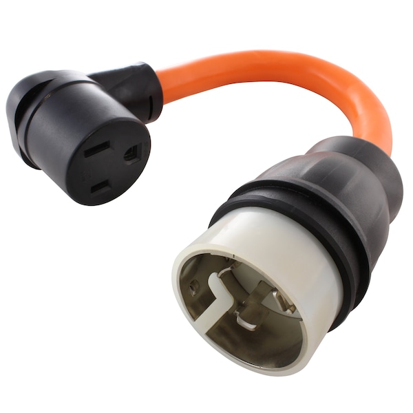 Ac Works 1.5FT SS2-50P/ CS6365 50A 125/250V Locking Plug NEMA 6-50R 50A 250V Adapter - WDSS2650-018