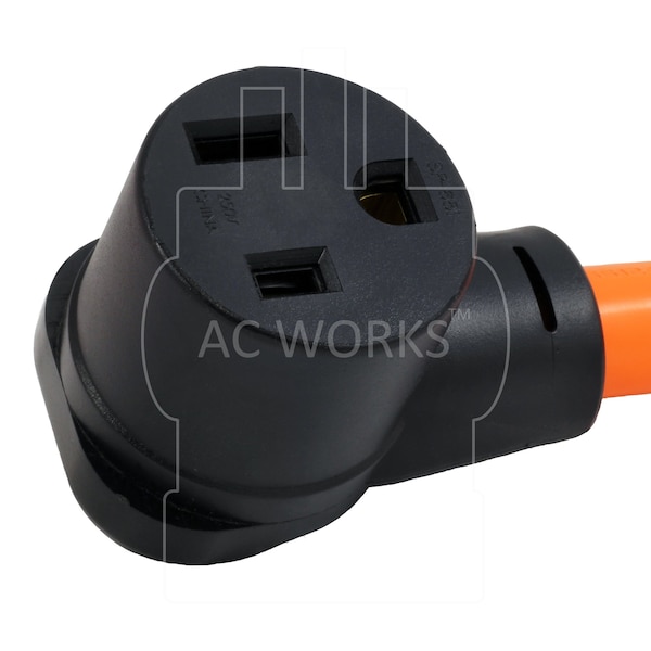 Ac Works 1.5FT SS2-50P/ CS6365 50A 125/250V Locking Plug NEMA 6-50R 50A 250V Adapter - WDSS2650-018