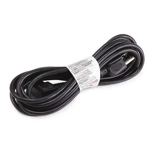 Zoro Select PC Power Cord, 5-15P, IEC C13, 10 ft., Blk, 10A - 20PX02ID