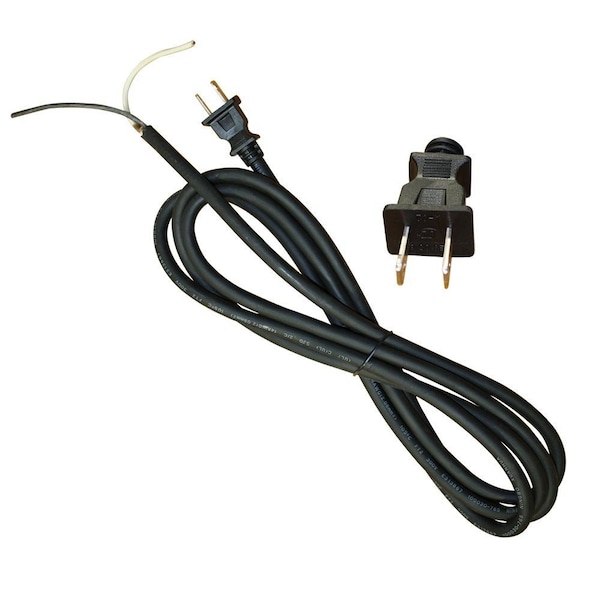 Superior Electric 9 Feet 14 AWG SJO 2 Wire 125 Volt NEMA 1-15P Electrical Cord - EC142