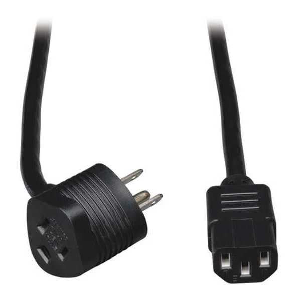 Tripp Lite Power Cord, 5-15P to C13, Piggyback, 6ft - P006-006-515MF