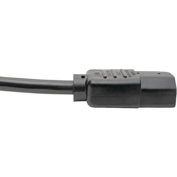 Tripp Lite Power Cord, 5-15P to C13, Piggyback, 6ft - P006-006-515MF